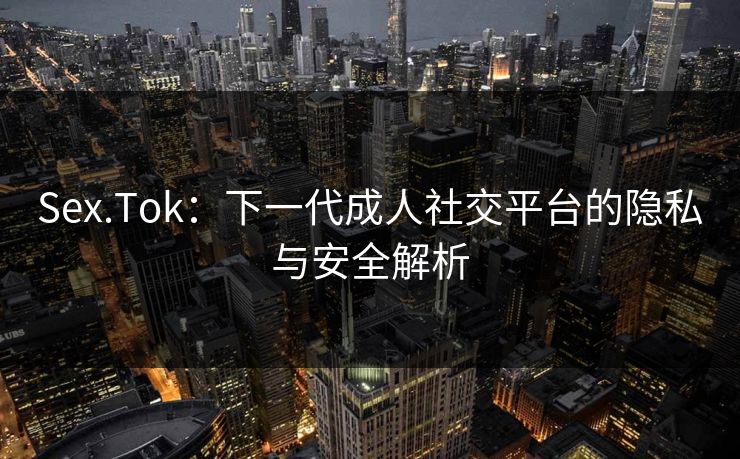 Sex.Tok：下一代成人社交平台的隐私与安全解析