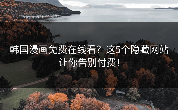 韩国漫画免费在线看？这5个隐藏网站让你告别付费！